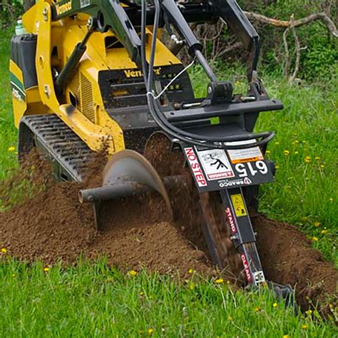 cid mini skid steer trencher|skid steer attachments.